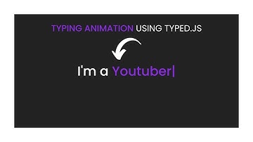 Dynamic typing animation using Typed.JS