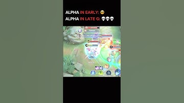 ALPHA IN EARLY GAME VS LATE GAME #tyrant #mlbb #alpha #mobilelegends #shorts