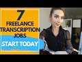 7 Freelance Transcription jobs - Make $60/h from home transcribing