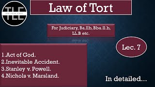 Act Of God Vs. Inevitable Accident In Tort Law Case Studies & Key Differences Lecture 7