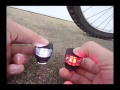 Silicone 2 LED Front and Rear Bike Lights Review and Demonstration