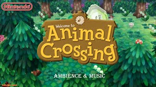 Relaxing animal crossing video game music for studying, sleep, work (w/ rain ambience)