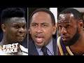 Stephen A. reacts to Zion's battle vs. LeBron | First Take