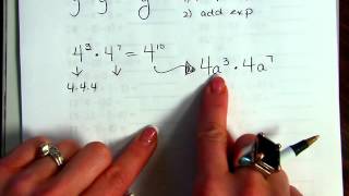 Algebra 6.2 (Part 1): I can apply exponent properties involving products.