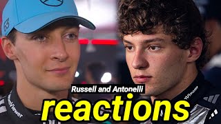 George Russell and Kimi Antonelli Post-Race Interview Reactions | Azerbaijan GP 2026