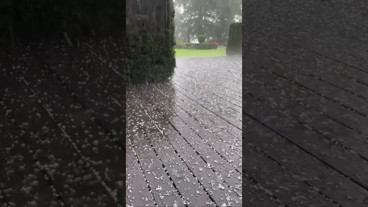 Vasaras vidū pamatīga krusa. Jūrmala 2025. gada 6. augusts