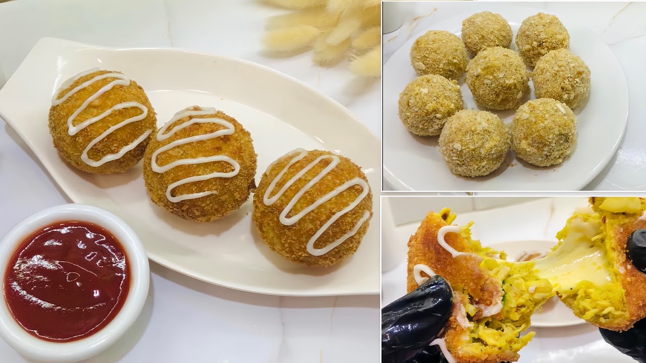 Crispy balls recipe for Ramadan special | cheesy balls recipe by our kitchen time 