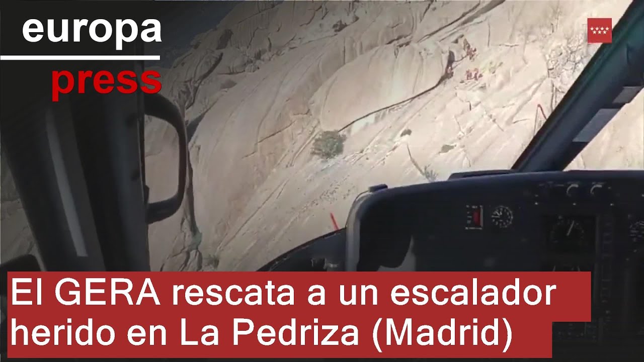 El GERA rescata a un escalador herido en La Pedriza (Madrid) - YouTube