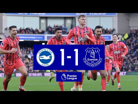 BRIGHTON 1-1 EVERTON | Premier League highlights