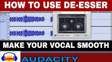 Audacity Tutorial: Make Your Vocal  Smooth With This  De-Esser Plugin #zingart #spitfishdeesser