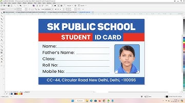 School ID Card Design in Coreldraw Tutorial