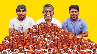 4Kg Chicken 65 Eating Challenge | SMBros Village Vlog and Cooking