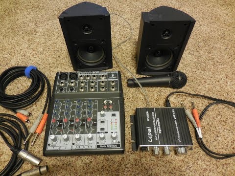 How to set up a Xenyx 802 mixer for a portable Home Karaoke system that still sounds good