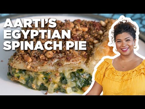 Aarti Sequeira's Egyptian Spinach Pie with Hazelnut Dukkah | Guy's Ranch Kitchen | Food Network