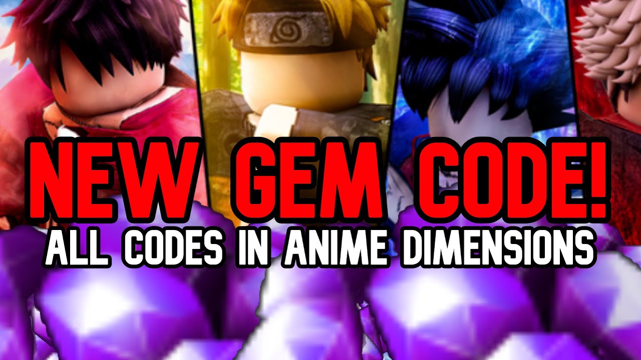 Anime dimensions code