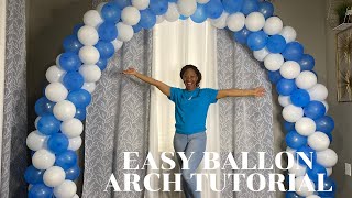 EASY SPIRAL BALLOON ARCH TUTORIAL USING A BALLOON ARCH KIT.