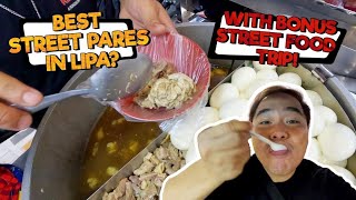 Street Food Trip: The Best Street Pares With Utak in Lipa + Beef Mami With Egg! | Jayzar Recinto