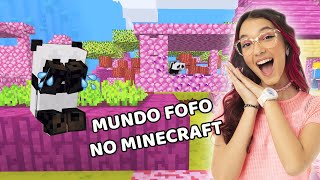 ENTRAMOS EM UM MUNDO KAWAII NO MINECRAFT | Família Luluca screenshot 3