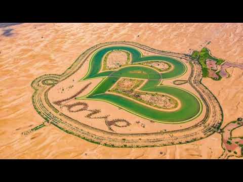 Love Lake Dubai UAE | 4K UHD | Drone Bird Eye View | DJI Mavic Air 02 Drone Video