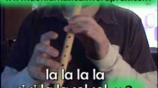 Video thumbnail of "Con bombas de harina (Flauta dulce)"
