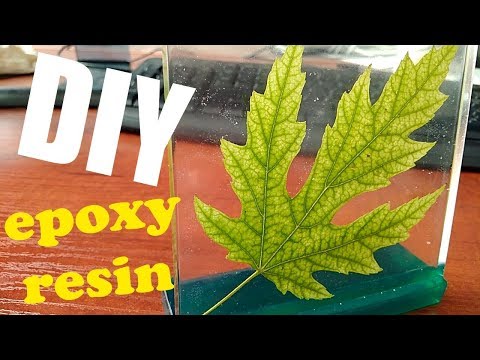Leaf in resin / DIY / Resin art