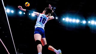 Talented Jeong Ji-yun | Monster Spikes in the Vertical Jump | VNL 2021 (HD)