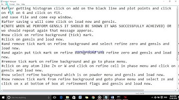 gsas for refinement 2