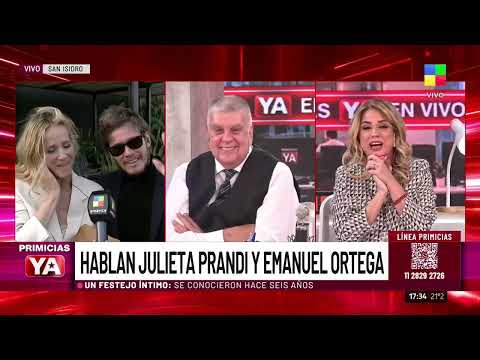 😍 LA ALEGRÍA DE JULIETA PRANDI Y EMANUEL ORTEGA TRAS EL CASAMIENTO