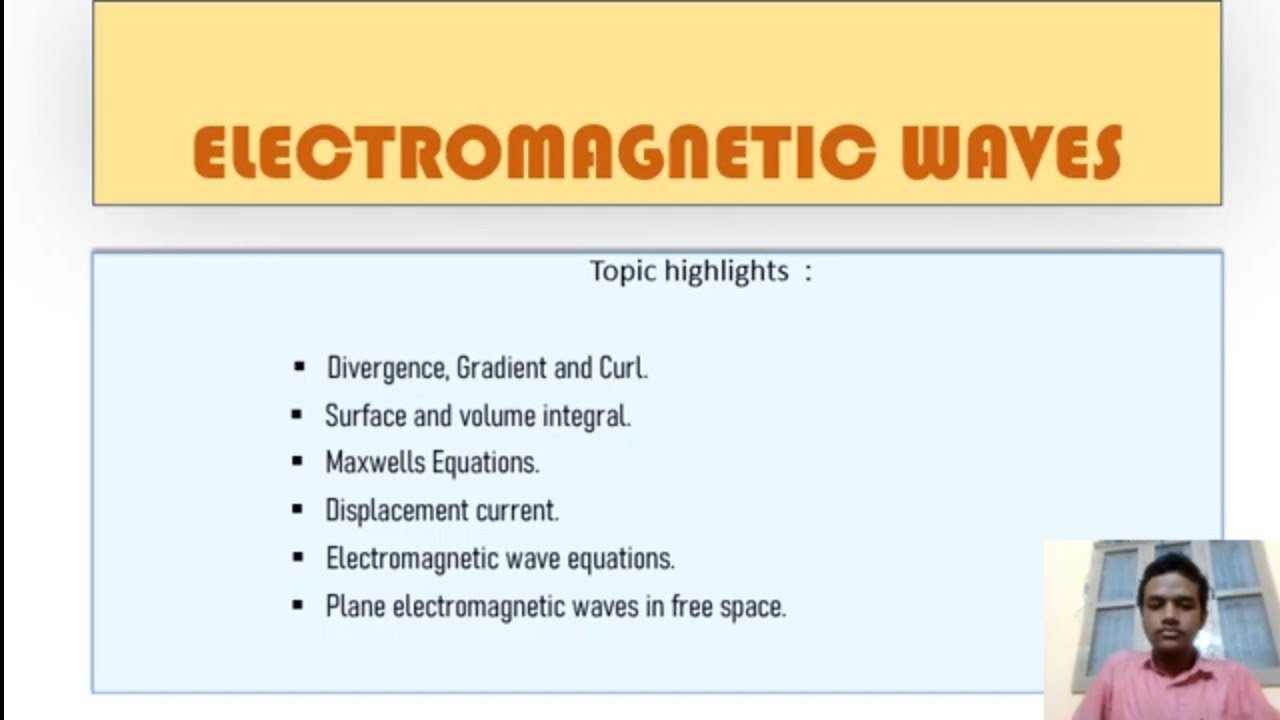 ELECTROMAGNETIC WAVES short LECTURE - YouTube