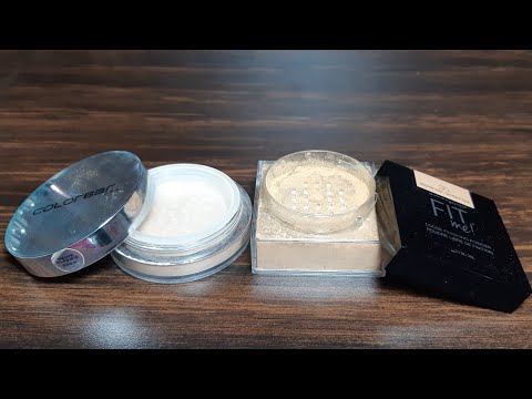 Maybelline fit me loose finishing powder vs Colorbar air brush finish loose powder review |