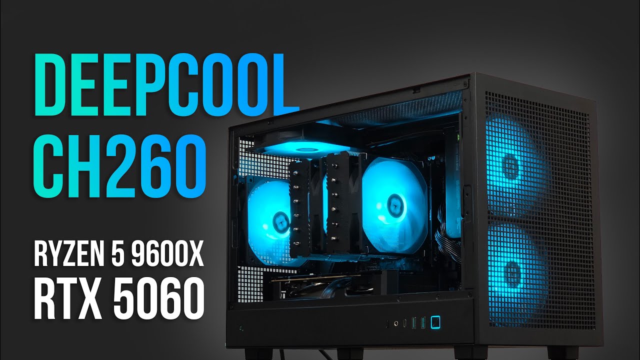 Deepcool CH260 Micro ATX FHD Gaiming Build | Ryzen 5 9600X | RTX