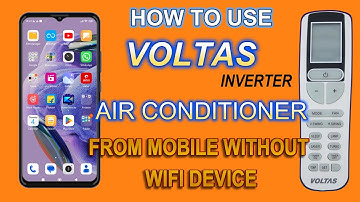 How to connect voltas inverter ac with mobile in english