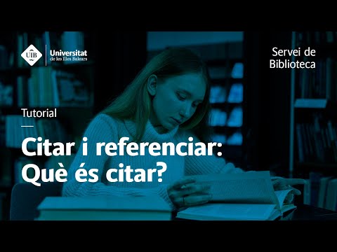 Vídeo: Què s'ha d'incloure en una llista de referència?