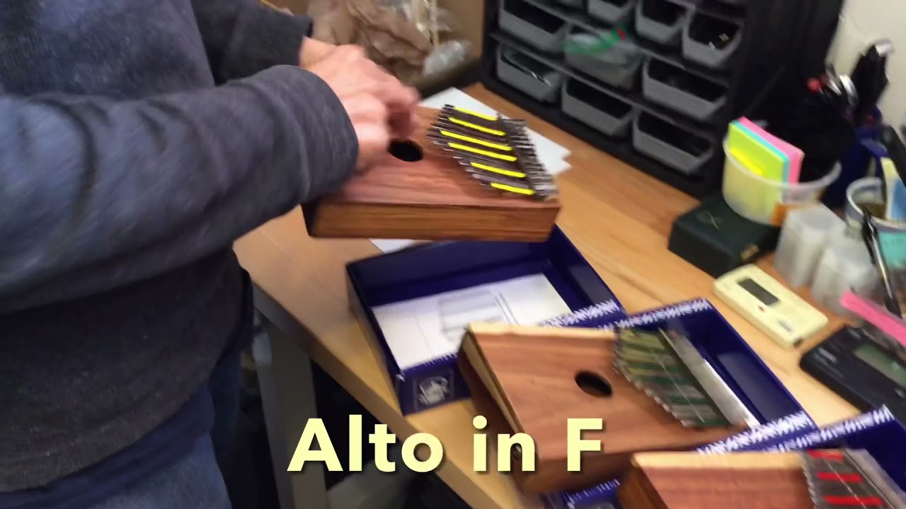 Hugh Tracey Alto and Treble Kalimbas Cover All 12 Keys