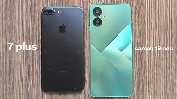 iPhone 7 plus vs tecno camon 19 neo speed test