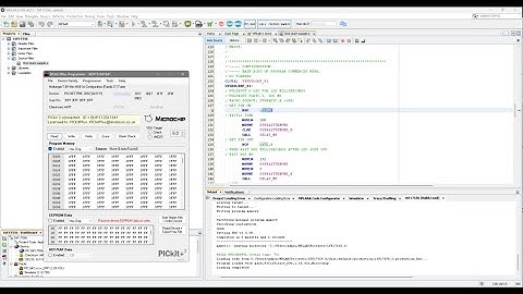 MPLAB-X IDE integrated with PICKitPlus to support a PICkit2 or PICkit3 programming operations.