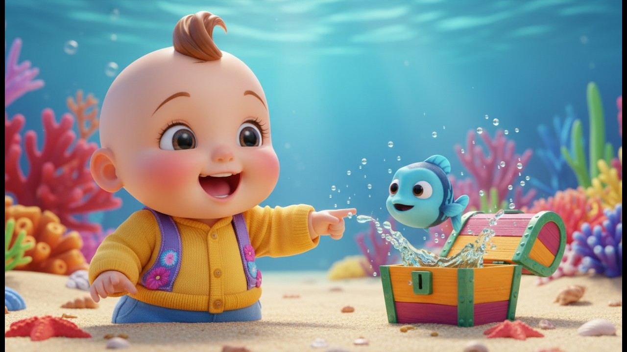 Caja Sorpresa del Océano 🌊 🐠 Canción Infantil Educativa en Español Para Niños y Bebés