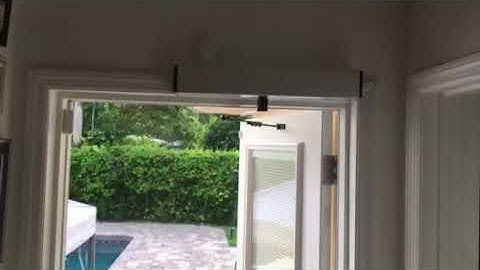 Automatic swing door opener olide SW100 working video from USA customer
