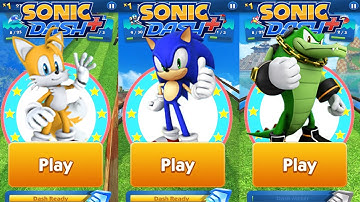Sonic Dash - Tails vs Sonic vs Vector - All Characters Unlocked