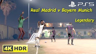 Real Madrid v Bayern Munich 4v4, Legendary Difficulty, Volta EA FC 24 Gameplay (PS5 UHD 4K 60FPS HDR