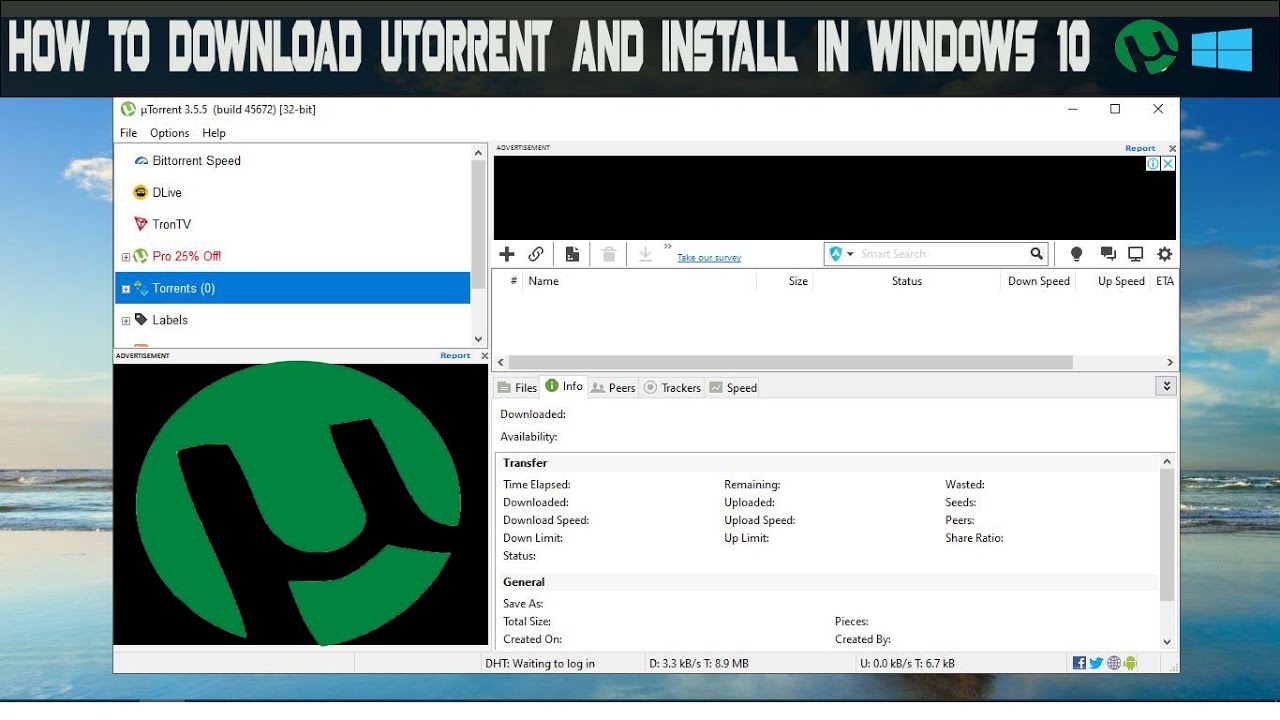 How to Download and Install uTorrent in Windows 10 - YouTube