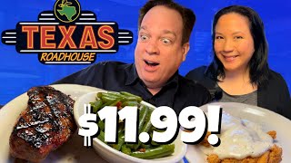 We Ate the CHEAPEST Steak at Texas Roadhouse
