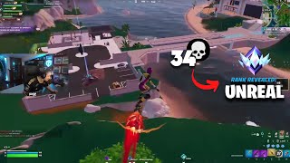 Piz 34 Kill Nelle Ranked Unreal In Squad - Fortnite