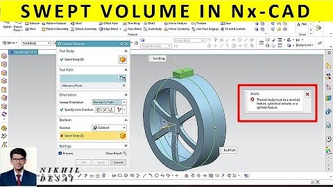 Siemens Nx | Application of #swept  volume | Nx cad