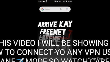 CONNECT TO ANY VPN USING AIRPLANE MODE