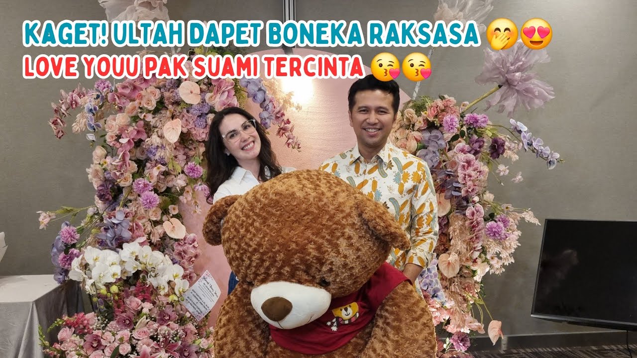 DIKASIH MAS EMIL BONEKA RAKSASA BUAT KADO ULTAH! KAGET 🥹 | Arumi Bachsin