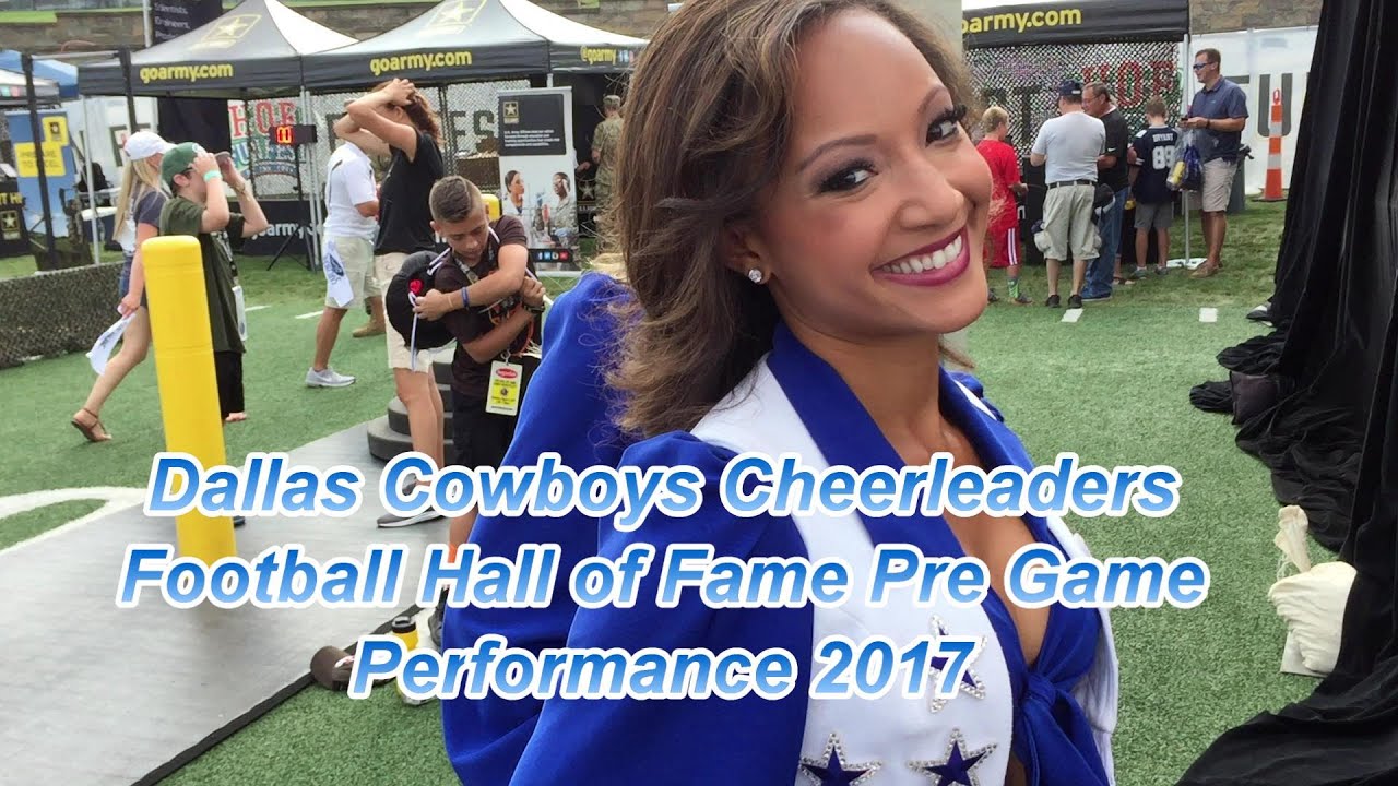 Dallas Cowboys Cheerleaders Pro Football Hall of Fame Pre Game ...