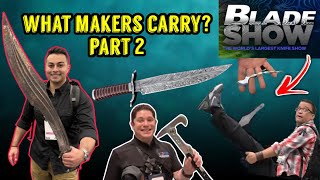 Pocket Checking Makers At Blade Show 2026 What do they carry? Part 2