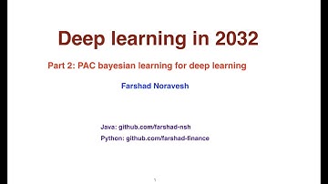 Part 2: PAC bayesian learning for deep learning