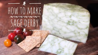 Derby With Sage from Goat Milk- How to make this goat cheese at home